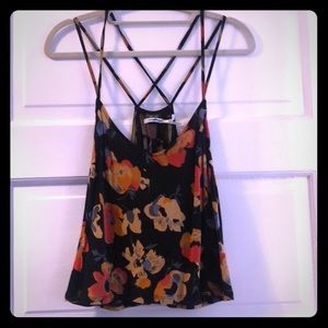 Kimchi Blue Floral Crop Tank Top